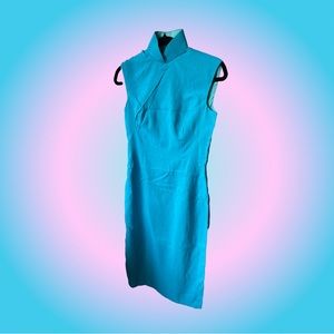 vintage collared midi dress